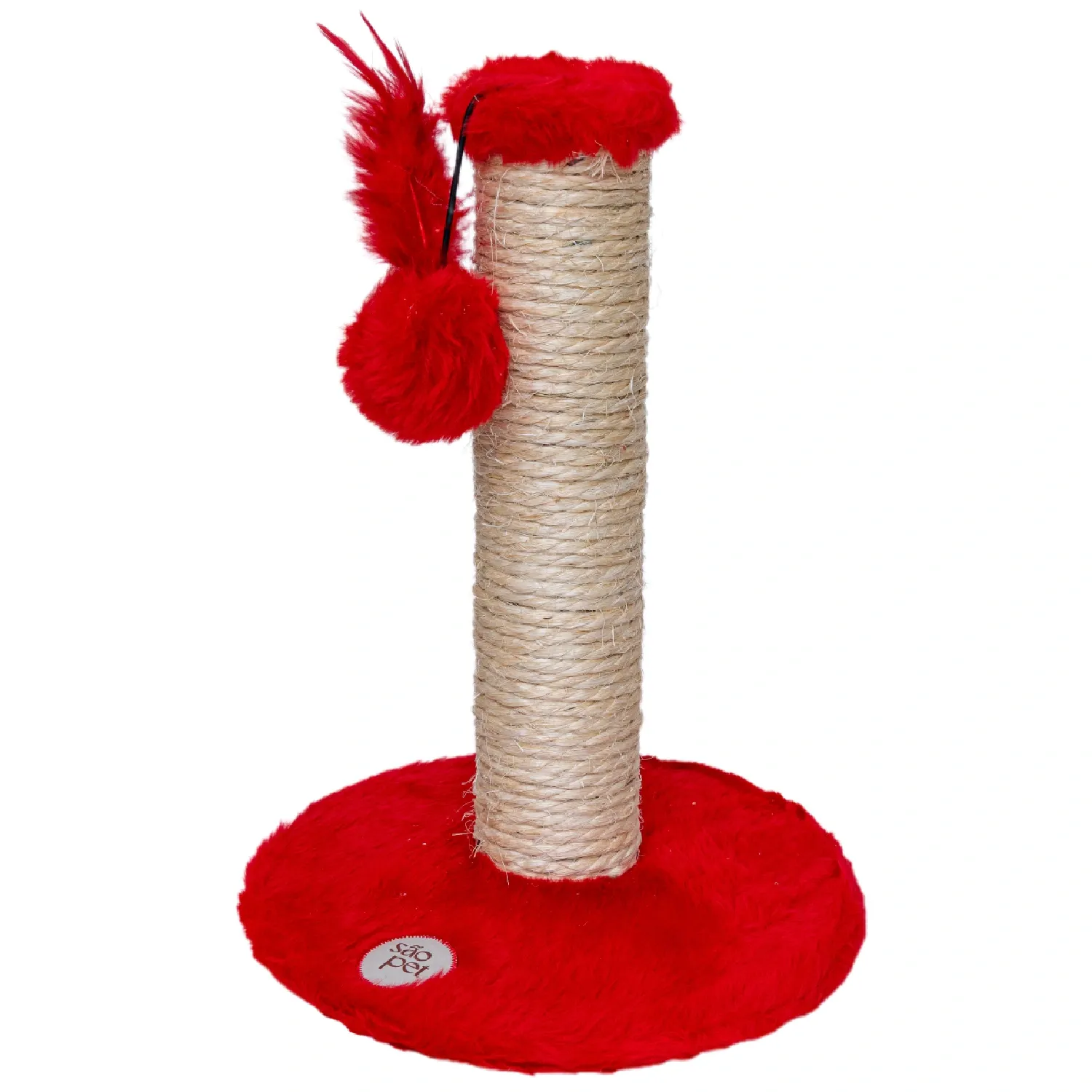 Arranhador Liso 1 Andar Vermelho